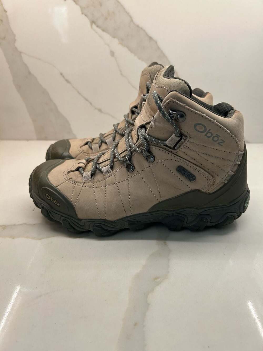 Oboz Women's Bridger Leather Waterproof Hiking Boots Frost Gray (Size: 9)